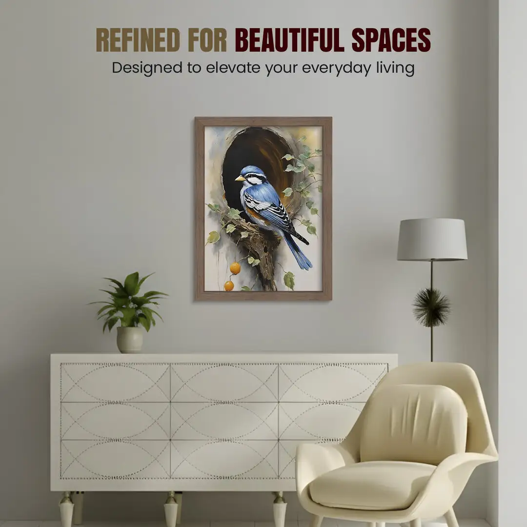 20x16" Modern Walnut Picture Frame - Elegant Wall Frame With Perspex Front thumbnail 2