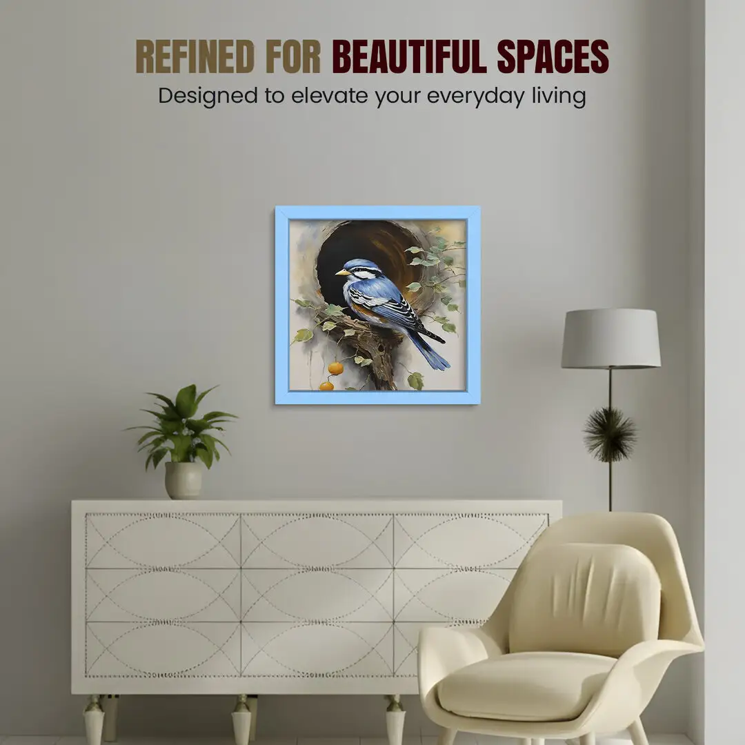 20x20" Modern Baby Blue Picture Frame - Premium Photo Frame With Perspex Front thumbnail 2