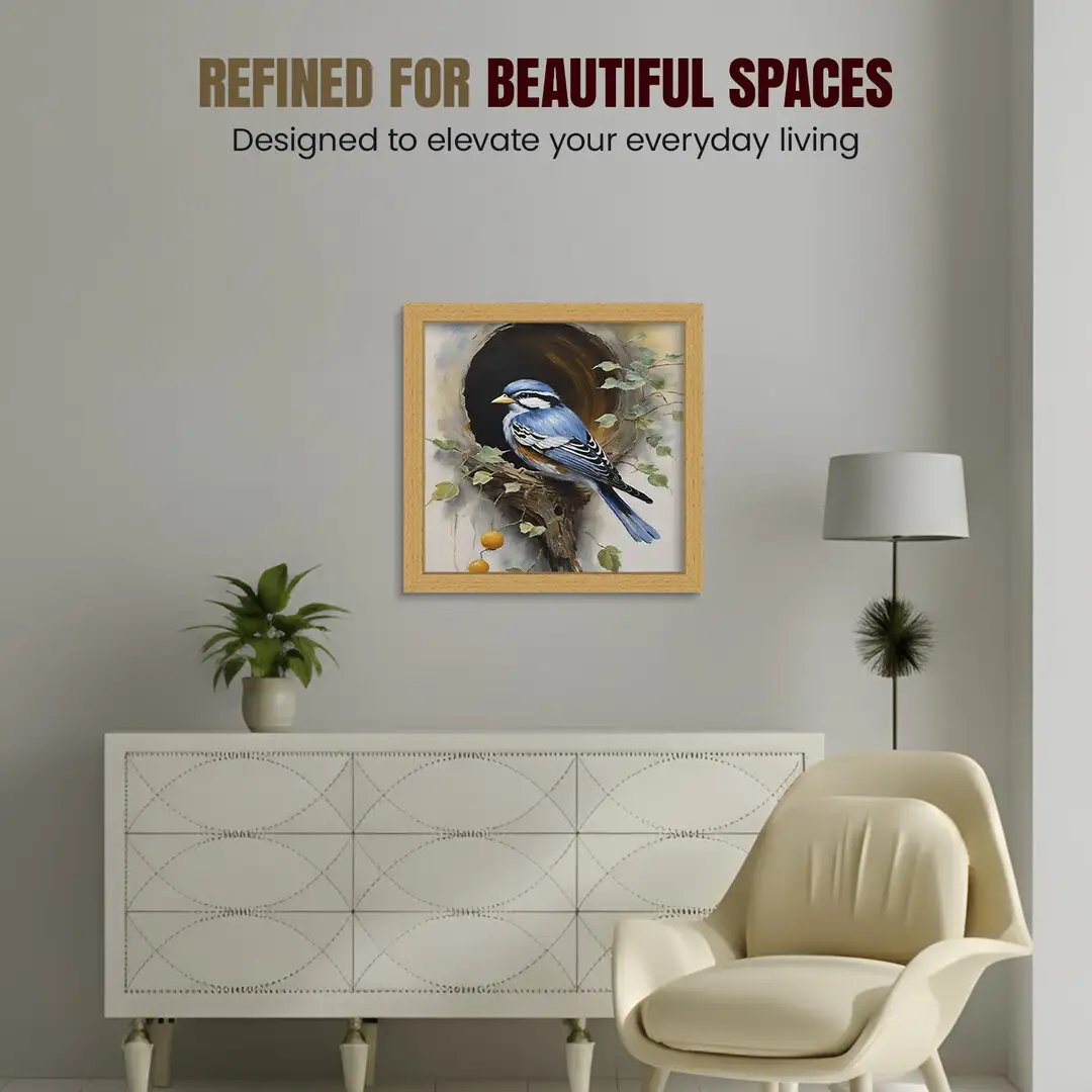 21x21" Modern Country Pine Picture Frame | Beautiful Wall Frame With Perspex Front thumbnail 2