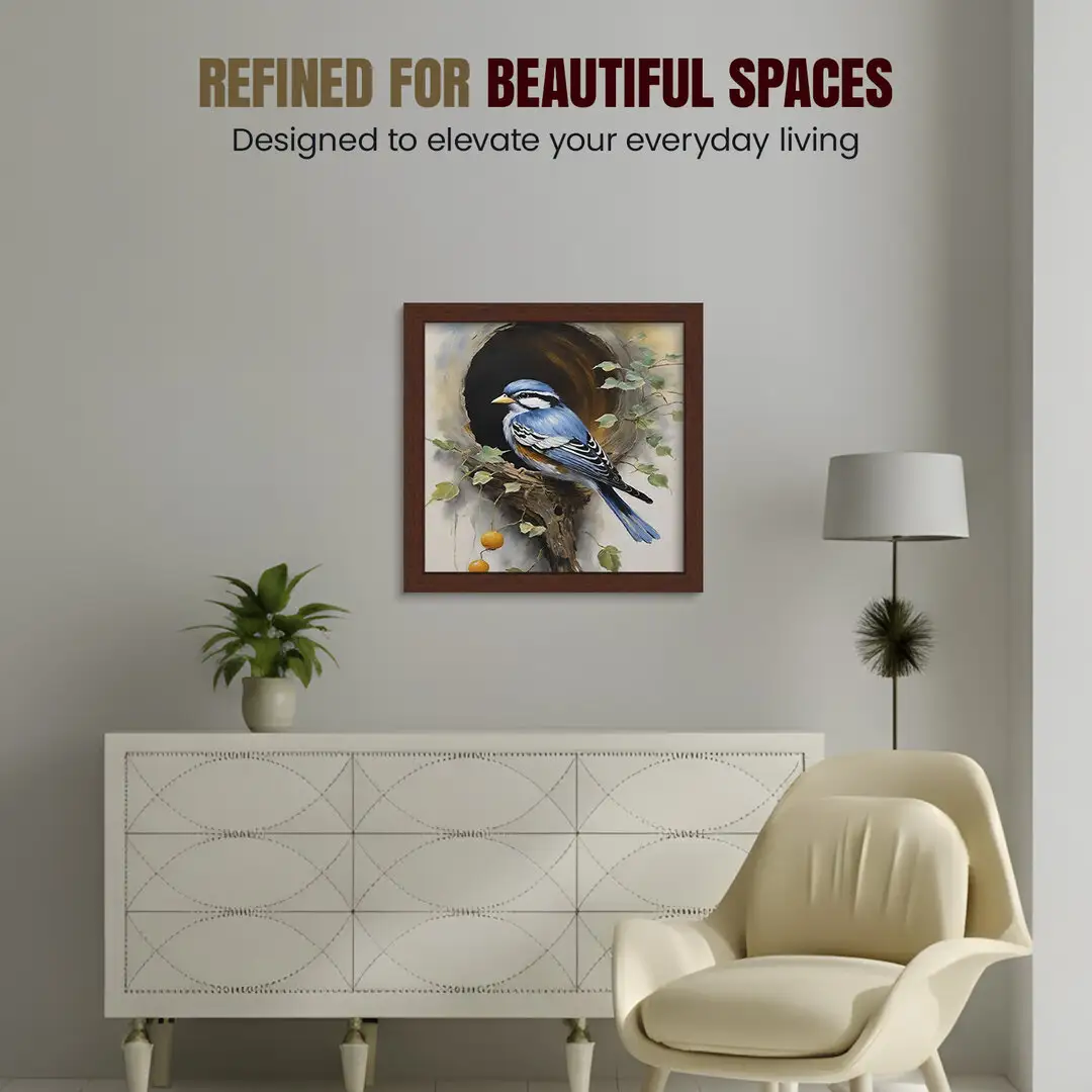 21x21" Modern Rose Wood Picture Frame | Beautiful Wall Frame With Perspex Front thumbnail 2