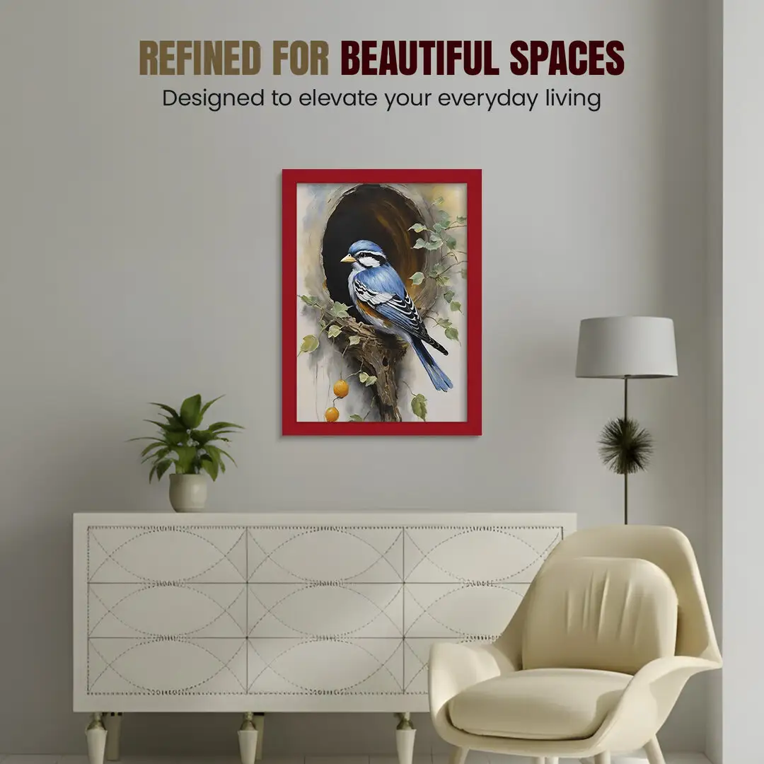 22x18" Modern Red Picture Frame - Elegant Wall Frame With Perspex Front thumbnail 2