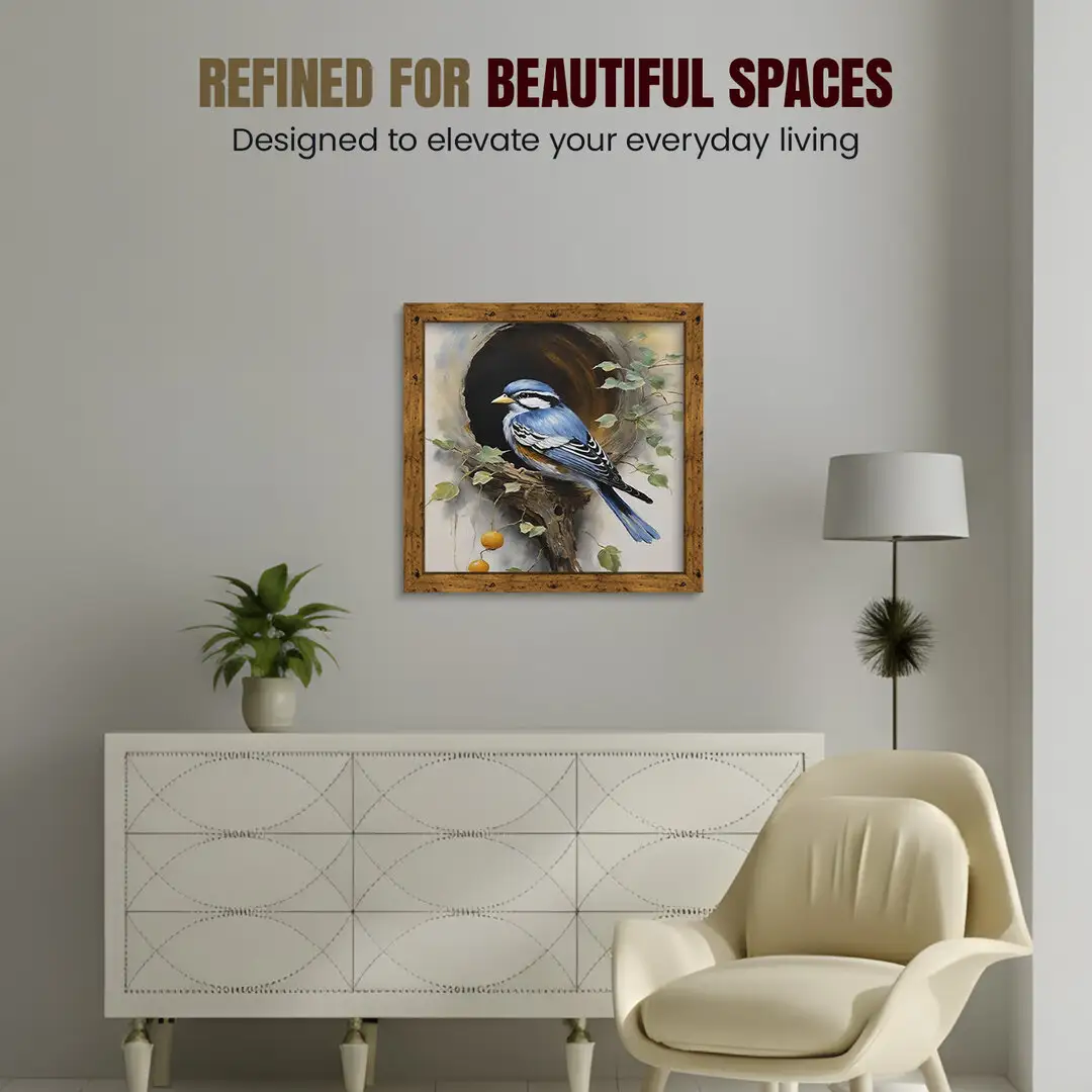 22x22" Modern Rustic Oak Picture Frame | Beautiful Wall Frame With Perspex Front thumbnail 2