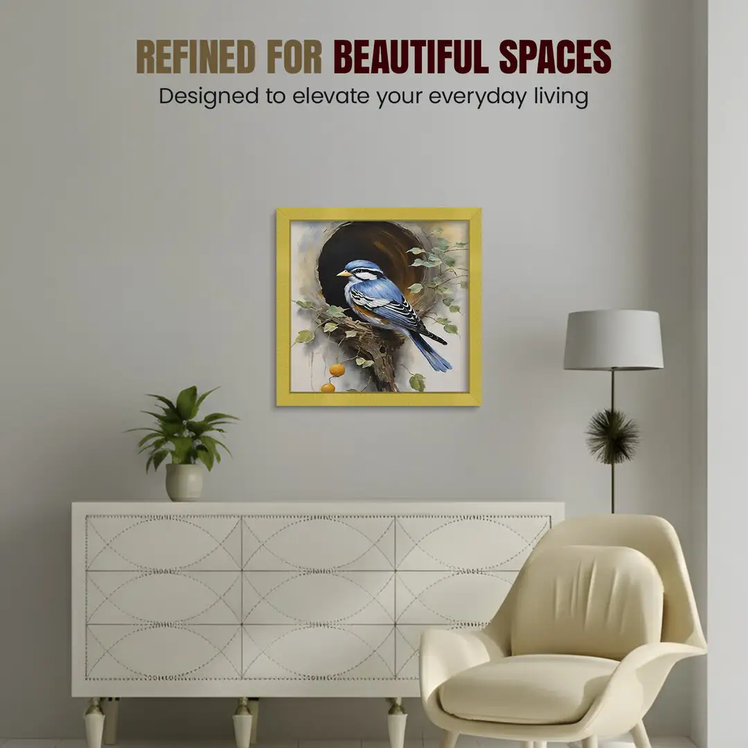 25x25" Modern Gold Picture Frame | Beautiful Wall Frame With Perspex Front thumbnail 2
