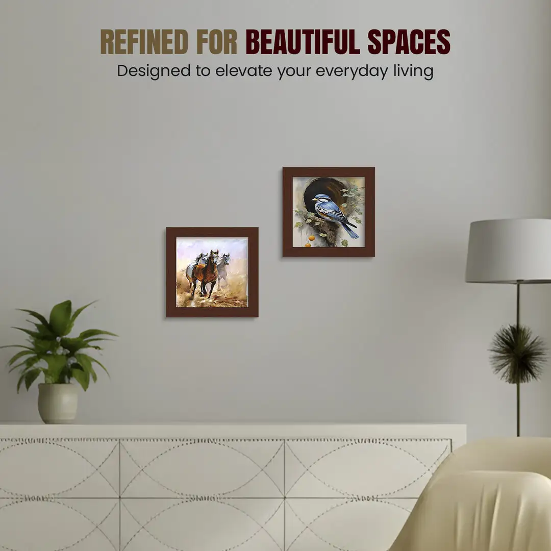 25x25cm Modern Rose Wood Picture Frame - Premium Photo Frame With Perspex Front thumbnail 2
