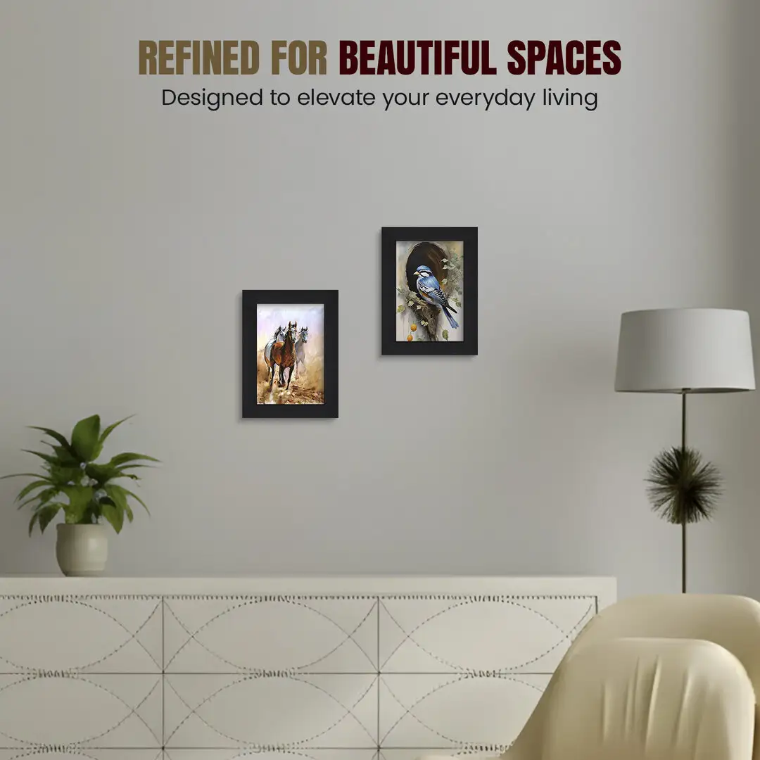 30x28cm Modern Black Picture Frame | Beautiful Wall Frame With Perspex Front thumbnail 2