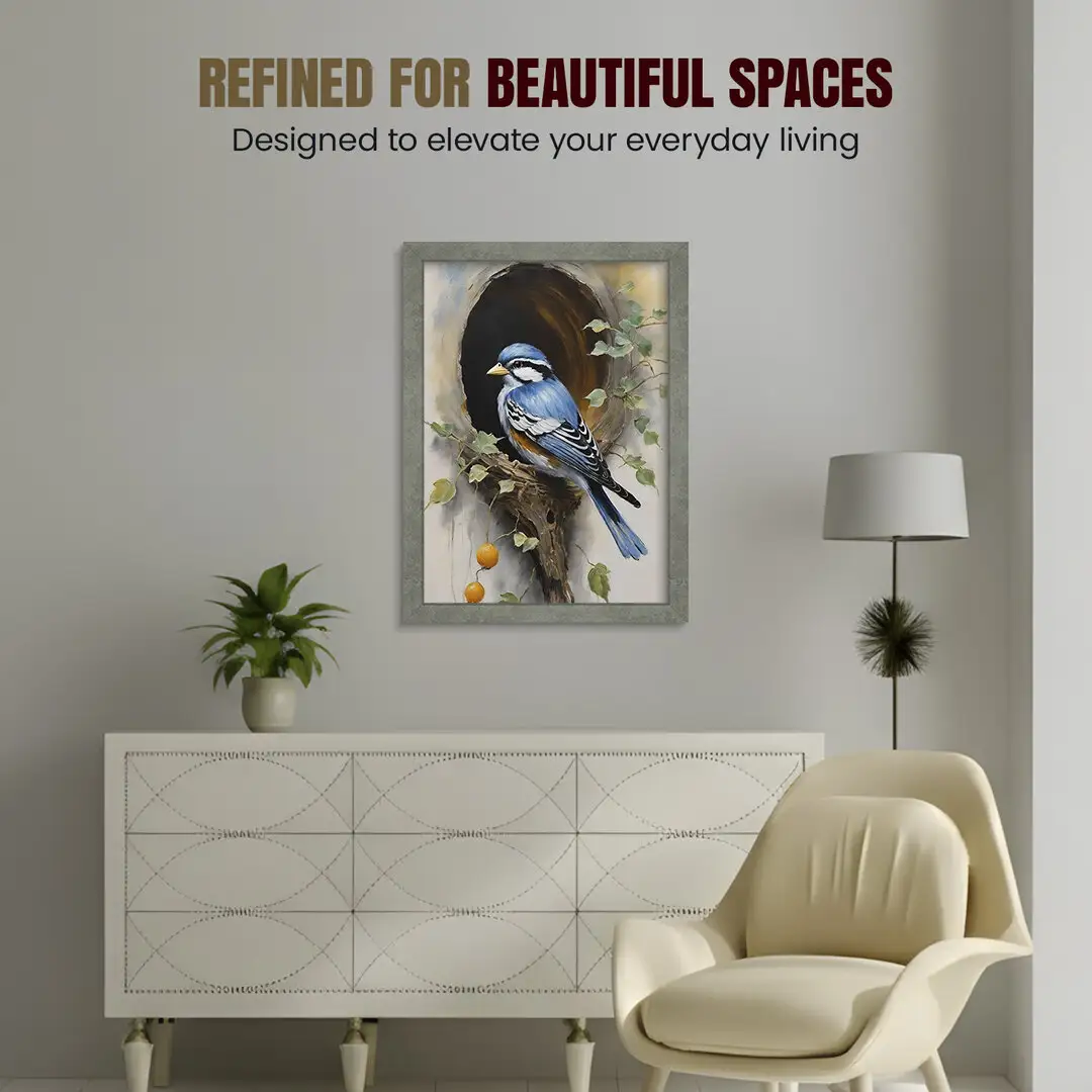 36x24" Modern Grey Marble Picture Frame - Premium Photo Frame With Perspex Front thumbnail 2