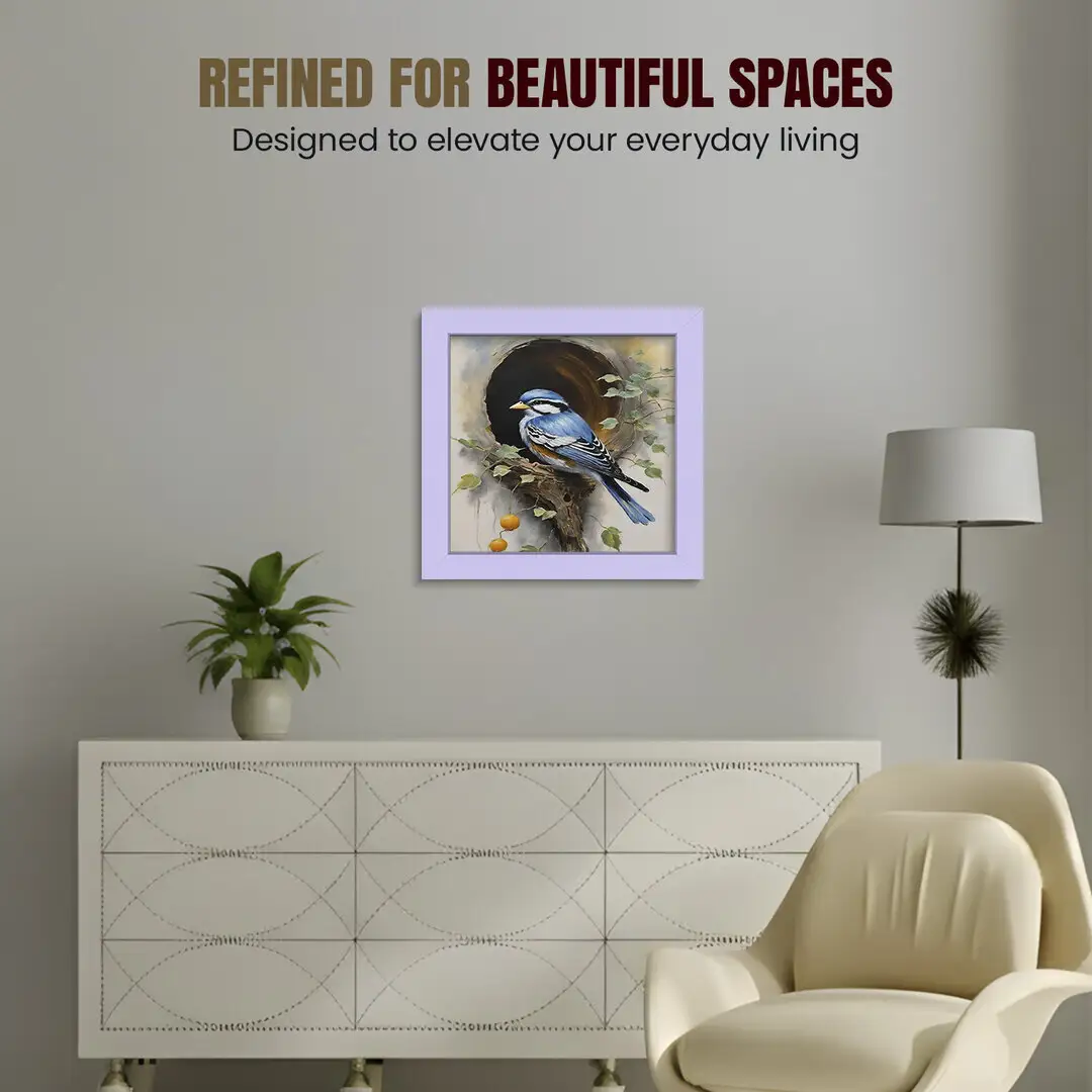 45x45cm Modern Purple Picture Frame | Beautiful Wall Frame With Perspex Front thumbnail 2