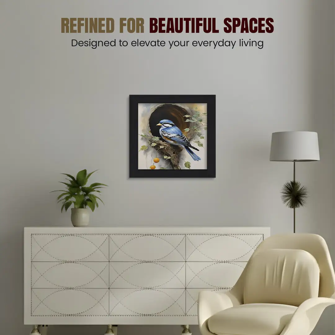 50x50cm Modern Matte Black Picture Frame | Beautiful Wall Frame With Perspex Front thumbnail 2