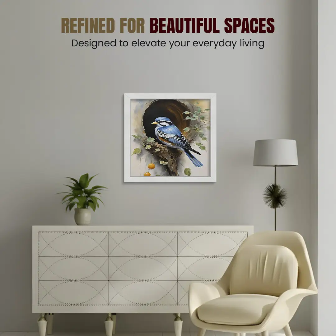60x60cm Ash White Modern Picture Frame - Premium Photo Frame With Perspex Front thumbnail 2
