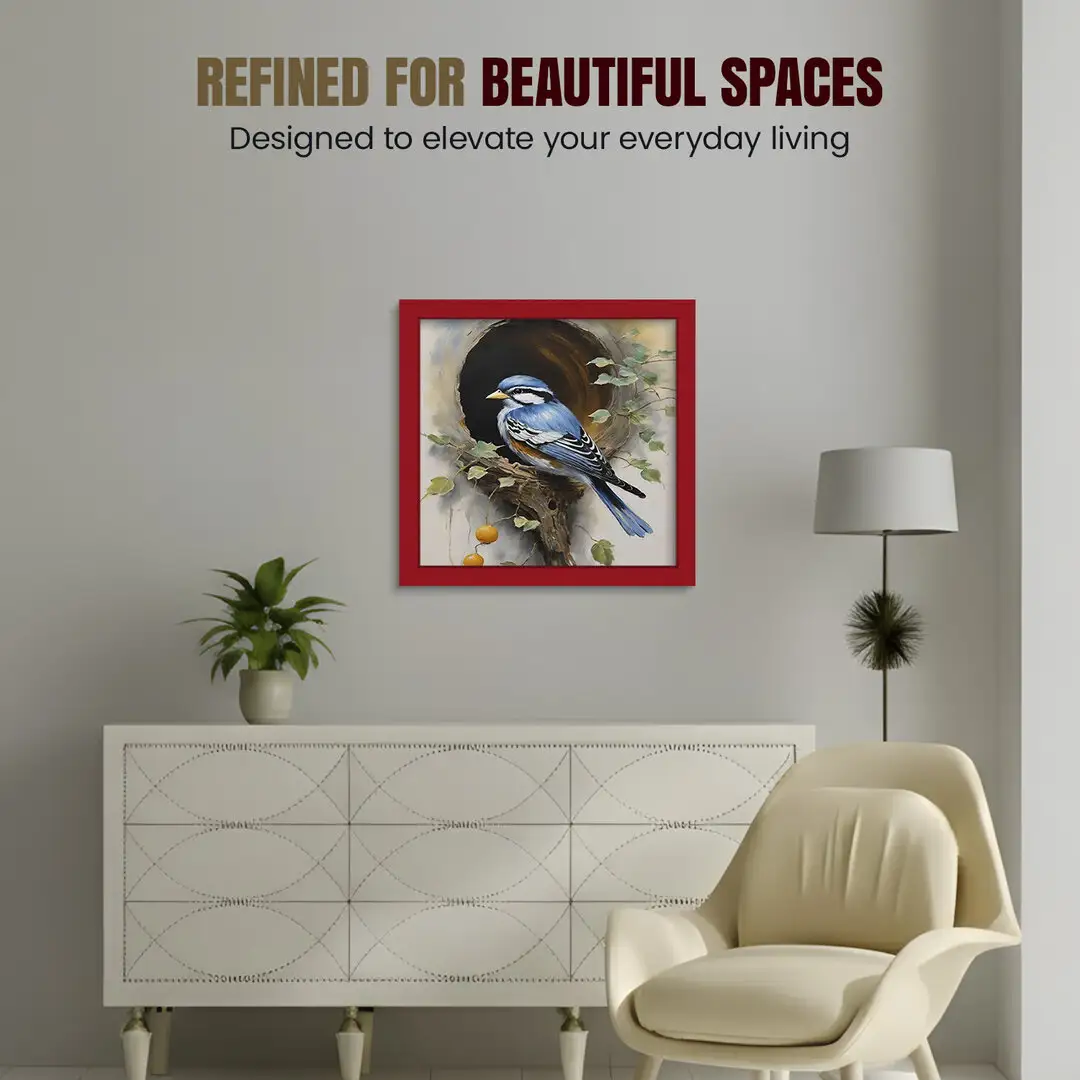 70x70cm Modern Red Picture Frame - Elegant Wall Frame With Perspex Front thumbnail 2