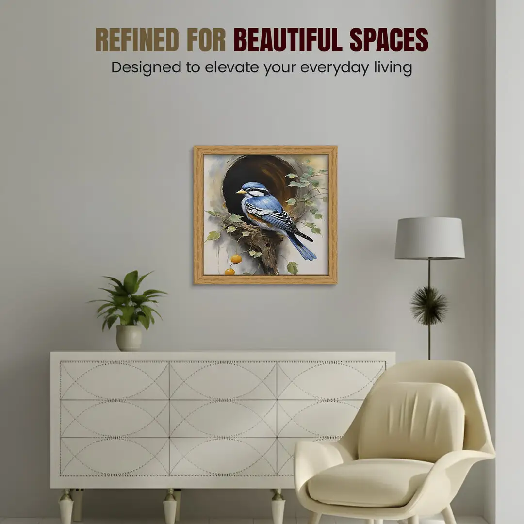 90x90cm Modern Oak Picture Frame - Elegant Wall Frame With Perspex Front thumbnail 2