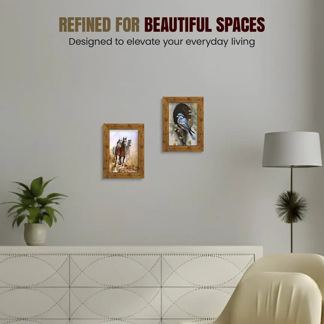 9x6" Modern Rustic Oak Picture Frame - Elegant Wall Frame With Perspex Front thumbnail 2