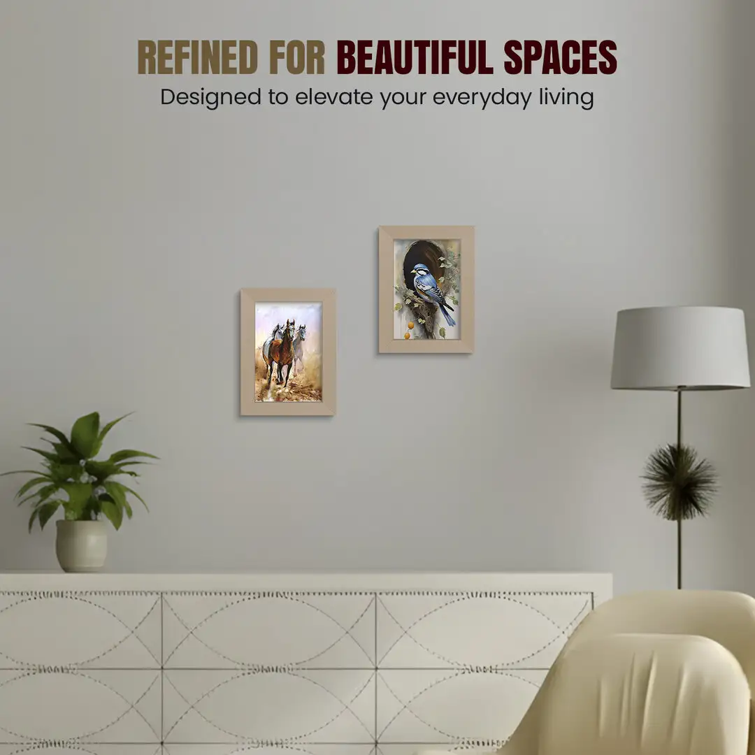 9x7" Modern Rose Gold Picture Frame | Beautiful Wall Frame With Perspex Front thumbnail 2