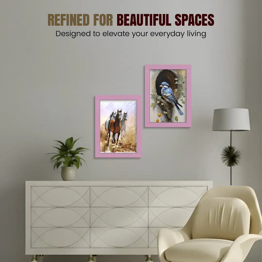 A3 Modern Pastel Pink Picture Frame - Premium Photo Frame With Perspex Front thumbnail 2