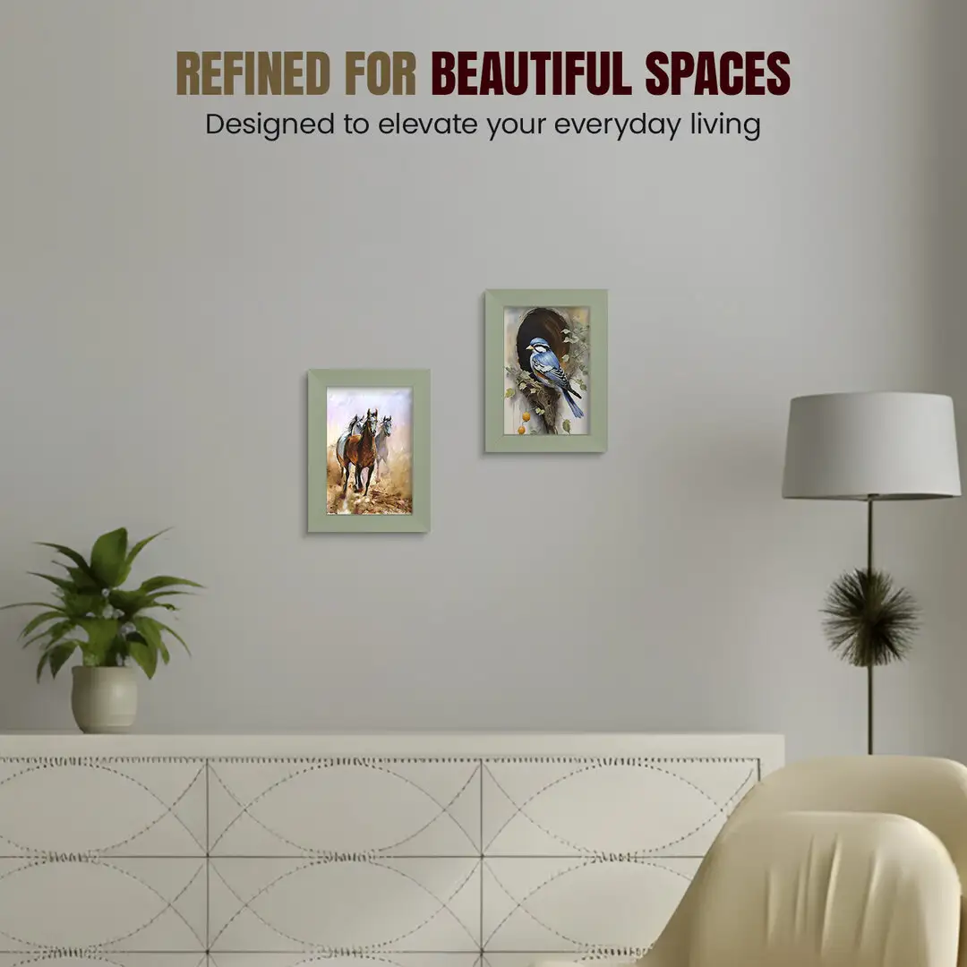 A5 Modern Green Picture Frame - Elegant Wall Frame With Perspex Front thumbnail 2
