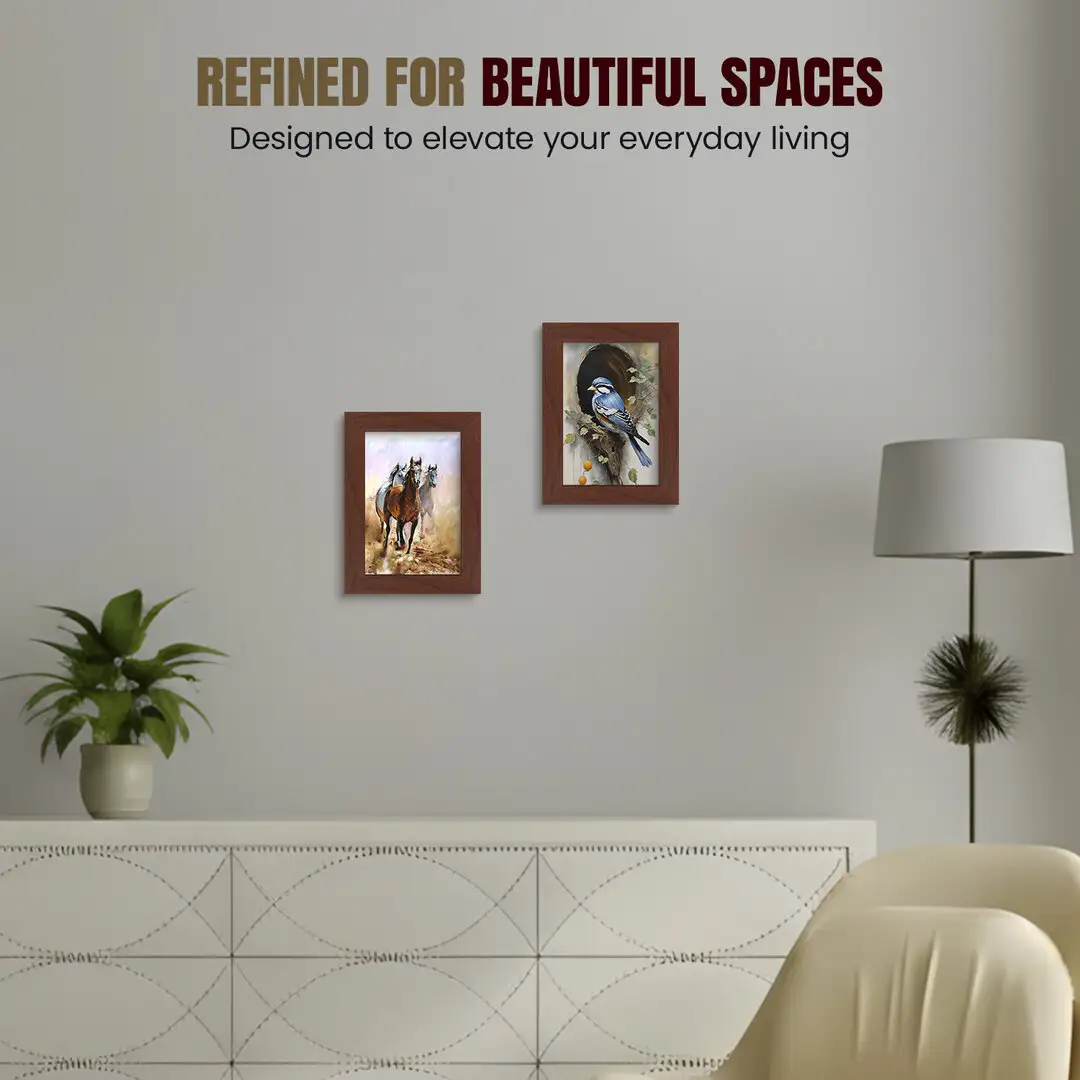 A5 Modern Rose Wood Picture Frame | Beautiful Wall Frame With Perspex Front thumbnail 2