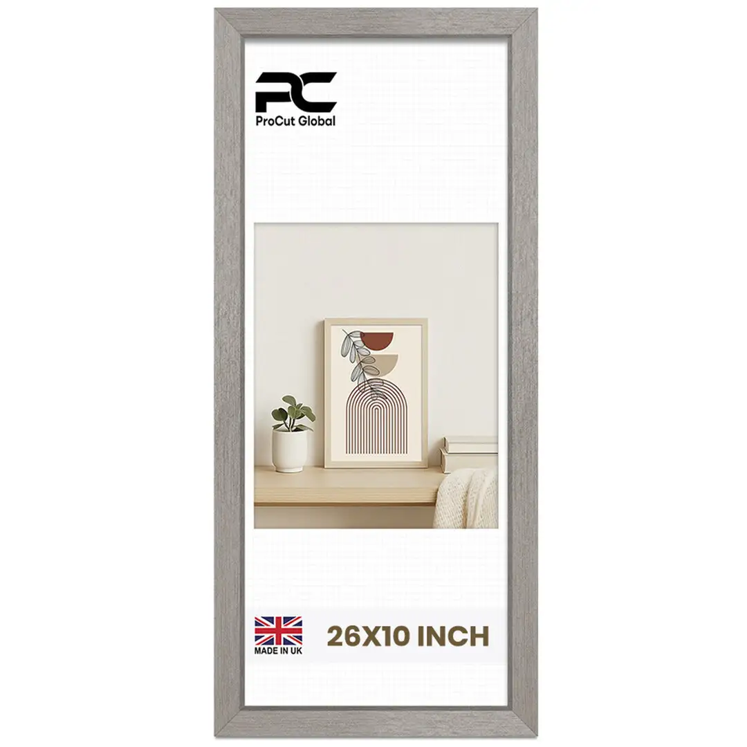 26x10" Modern Aluminium Picture Frame - Elegant Wall Frame With Perspex Front thumbnail 1