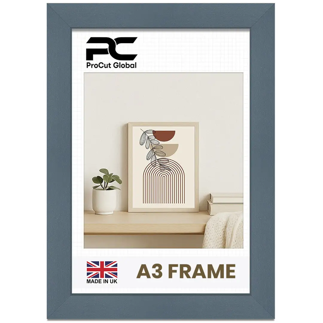 A3 Modern Navy Blue Picture Frame - Premium Photo Frame With Perspex Front thumbnail 1