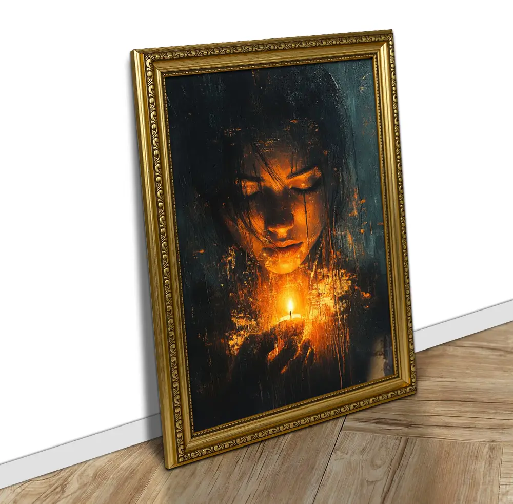 17x12" Gold Ornate Picture Frame | Vintage-Style Wall Art Display thumbnail 2