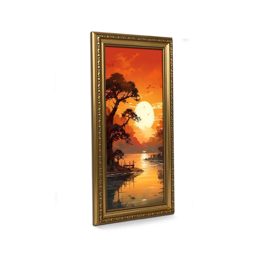 20x5" Gold Ornate Picture Frame - Vintage-Style Wall Art Display thumbnail 2