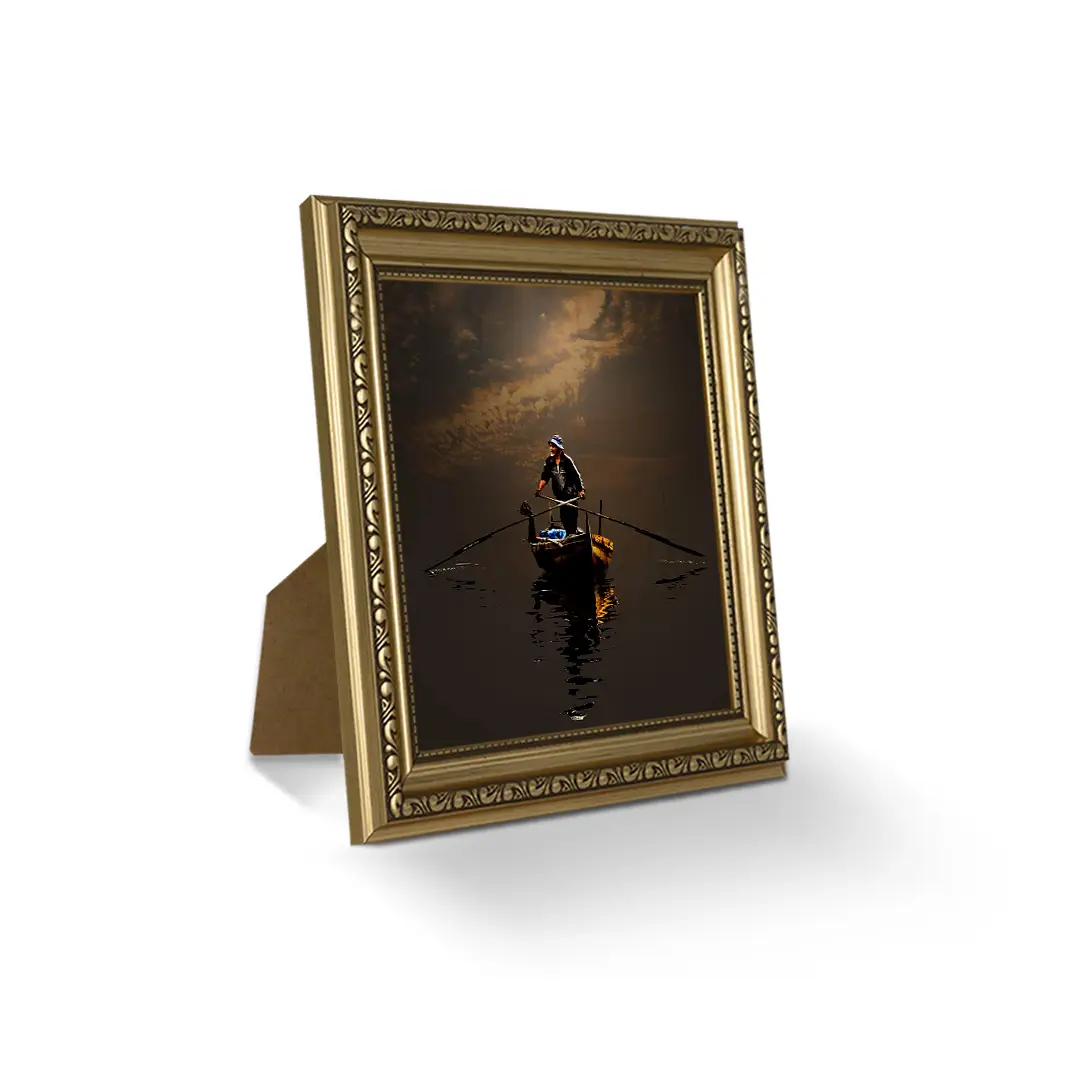 30x30cm Gold Ornate Picture Frame | Vintage-Style Wall Art Display thumbnail 2