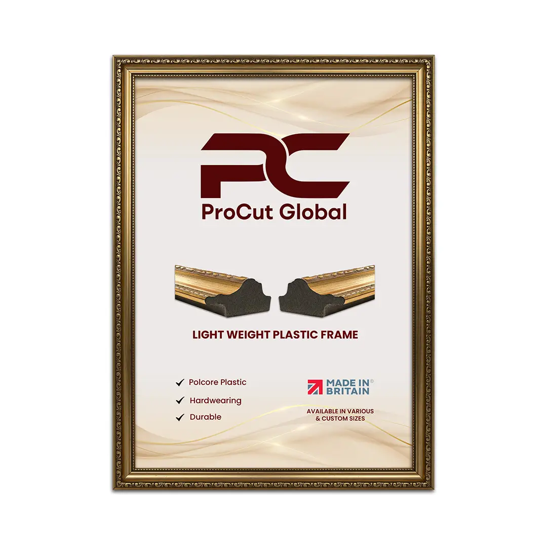14x10" Gold Ornate Picture Frame - Vintage-Style Wall Art Display