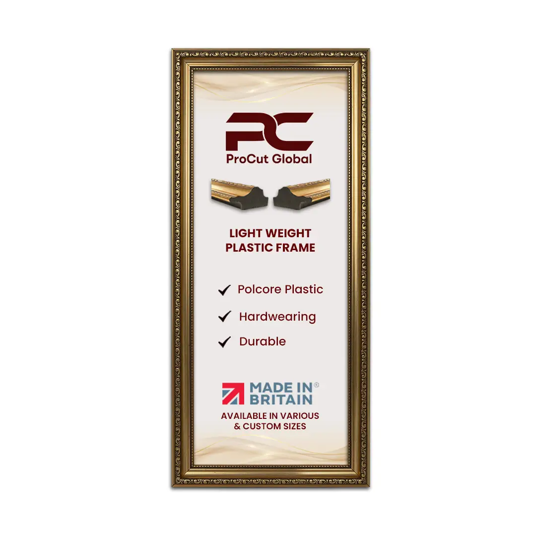 20x10" Gold Ornate Picture Frame | Classic Decorative Wall Display