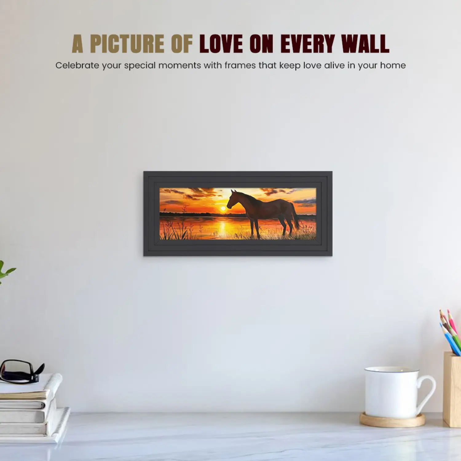 10x5" Modern Step Dark Grey Picture Frame | Elegant Wooden Photo Frame With Perspex Front thumbnail 2