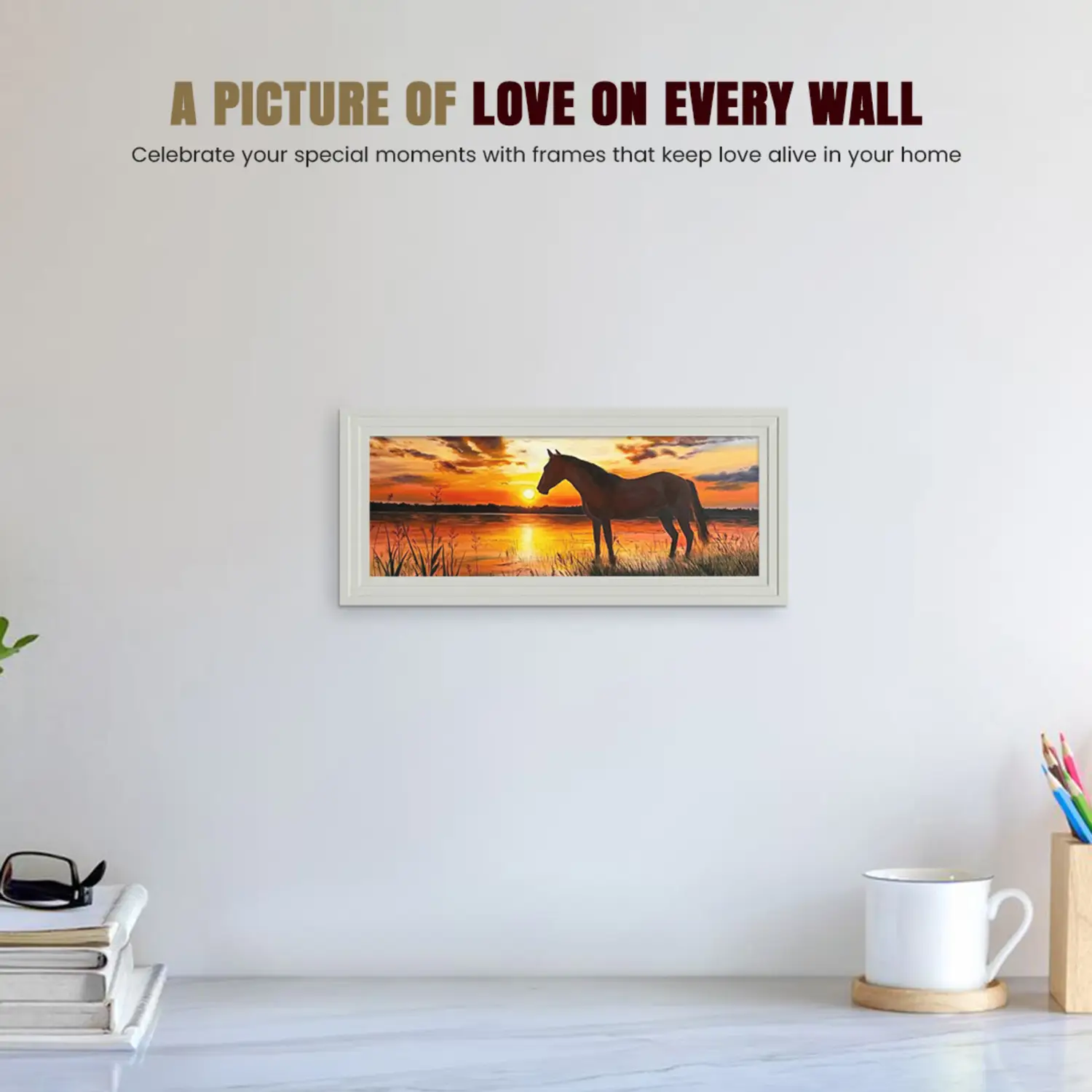 10x5" Modern Step White Picture Frame | Elegant Wooden Photo Frame With Perspex Front thumbnail 2