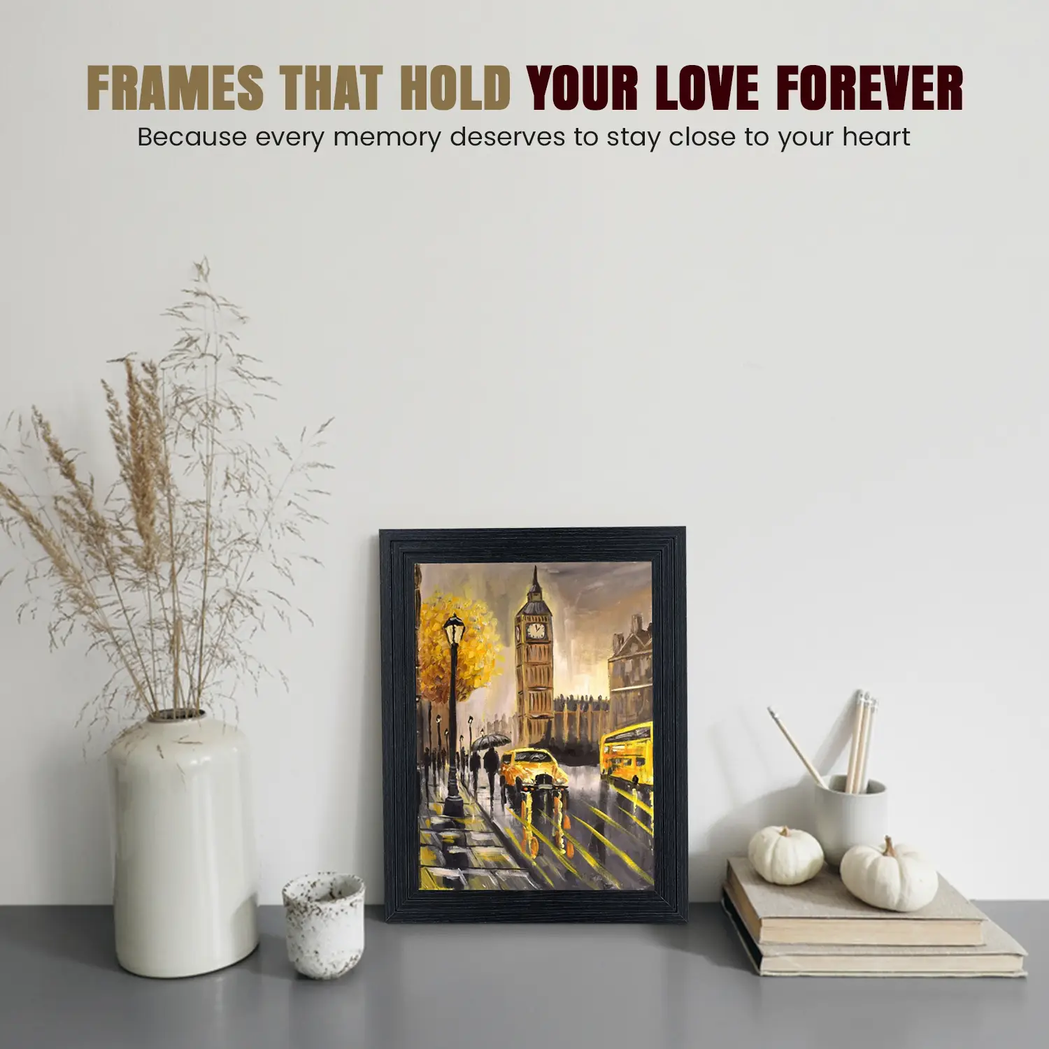 11x9" Modern Step Black Picture Frame | Elegant Wooden Photo Frame With Perspex Front thumbnail 2