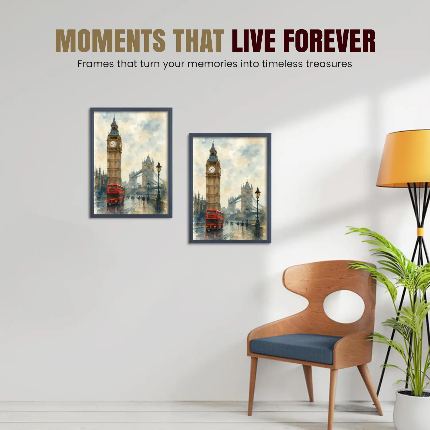 14x10" Modern Step Dark Grey Picture Frame | Graceful Wooden Photo Frame For Wall Decor thumbnail 2