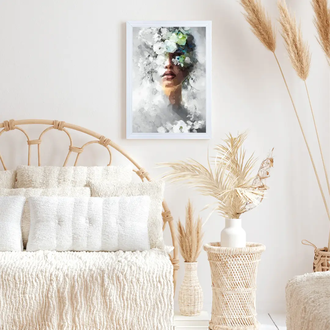 17x10" Swept White Picture Frame | Elegant Wall Display For Modern Interiors thumbnail 2