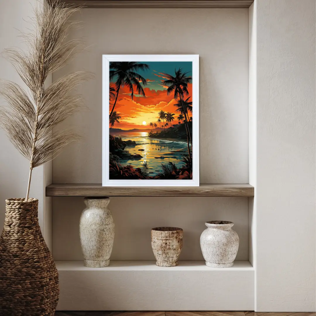 24x18" Swept White Picture Frame | Elegant Wall Display For Modern Interiors thumbnail 2