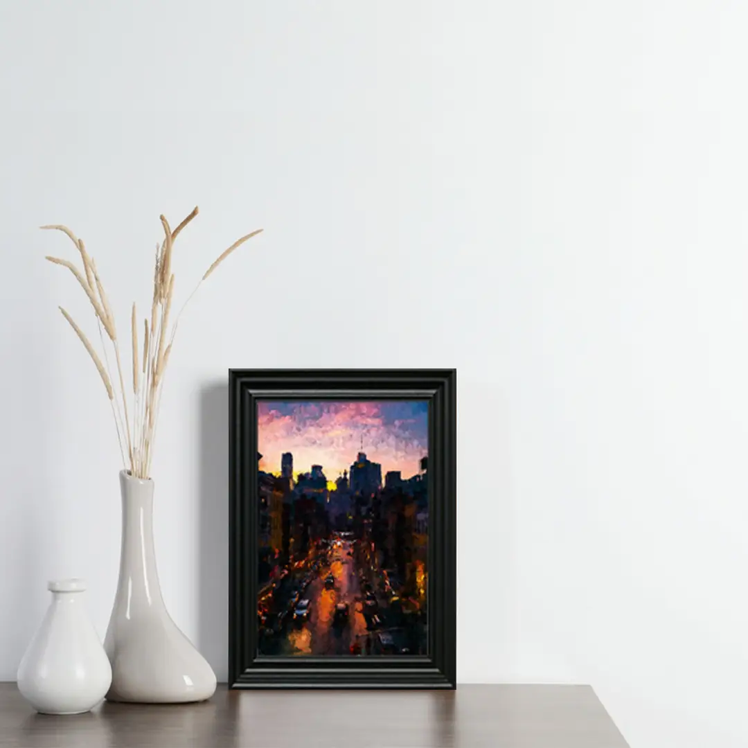 30x28cm Swept Black Picture Frame | Elegant Wall Display For Modern Interiors thumbnail 2
