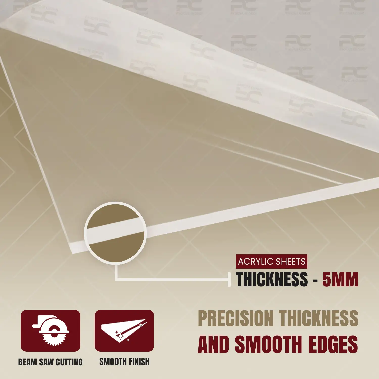 14x10" 5mm Laser Cut Acrylic Sheet For Photo Frames & DIY Projects | Clear Perspex Panel thumbnail 6