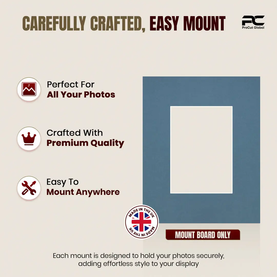 Pompador 20x16" Picture Mount With A4 Aperture | Acid-Free Mat Board For Picture Frames thumbnail 8