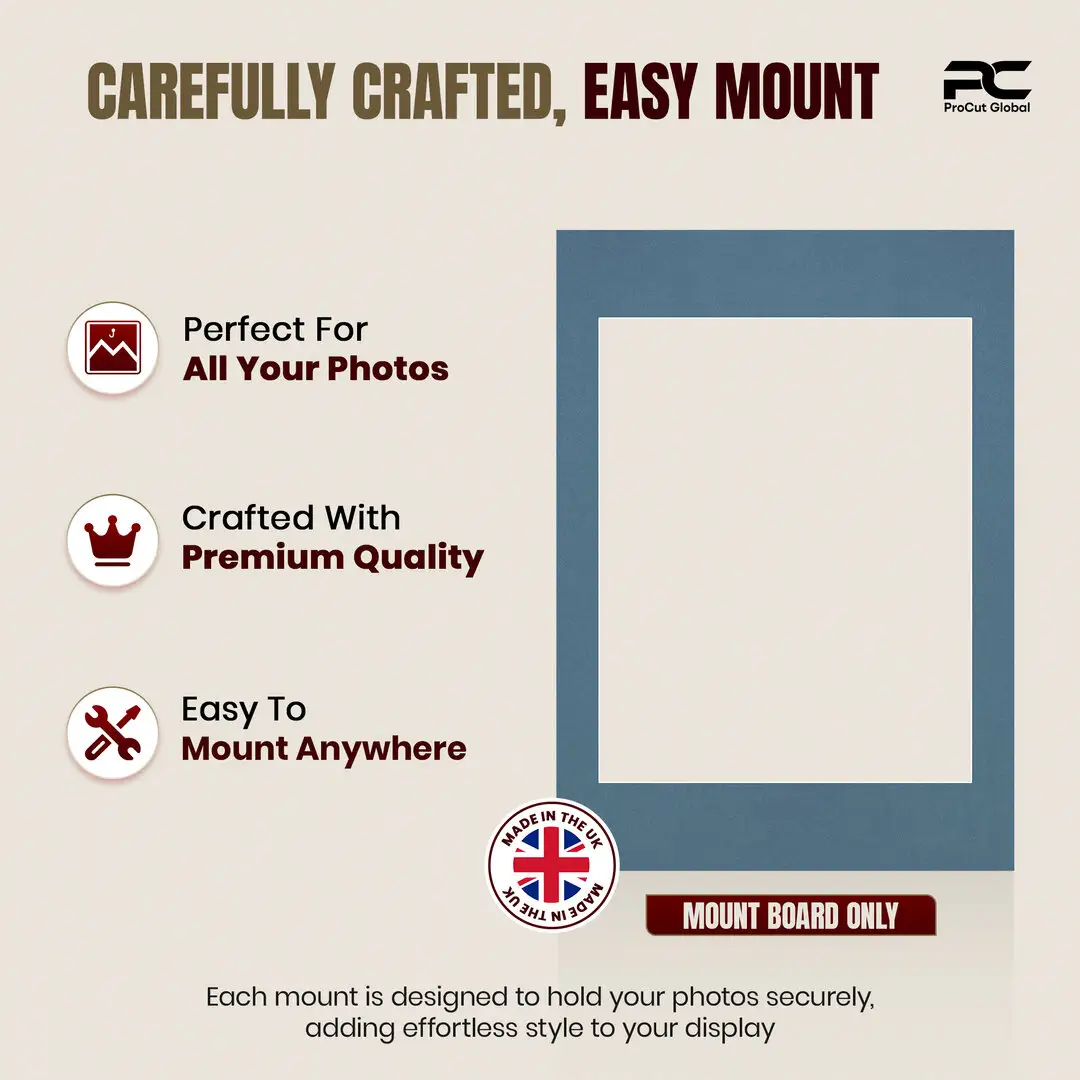 Pompador 70x50cm Picture Mount With 50x40cm Aperture | Acid-Free Mat Board For Photos & Artwork thumbnail 8