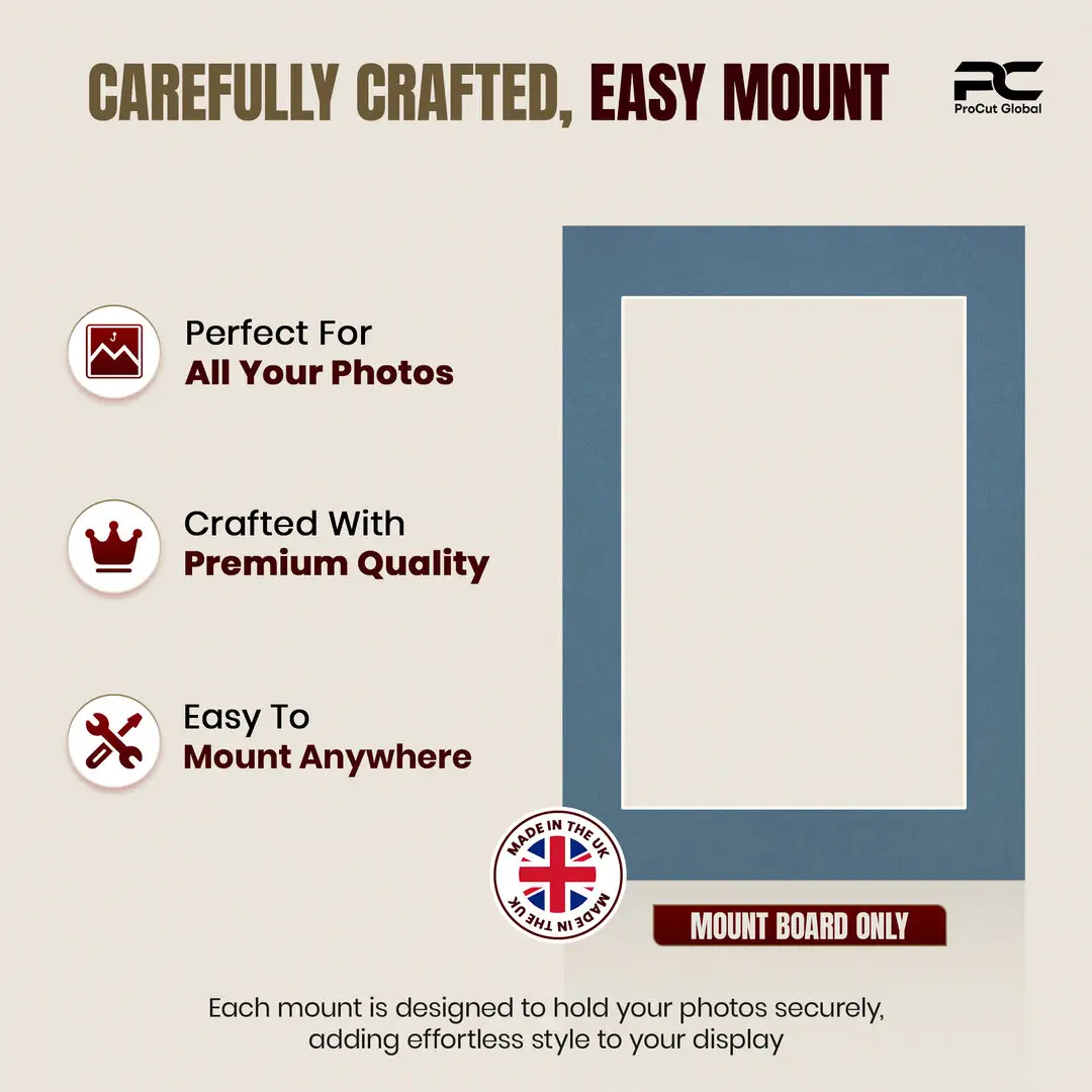 Pompador A4 Picture Mount With 9x6" Aperture | Acid-Free Mat Board For Photos & Artwork thumbnail 8