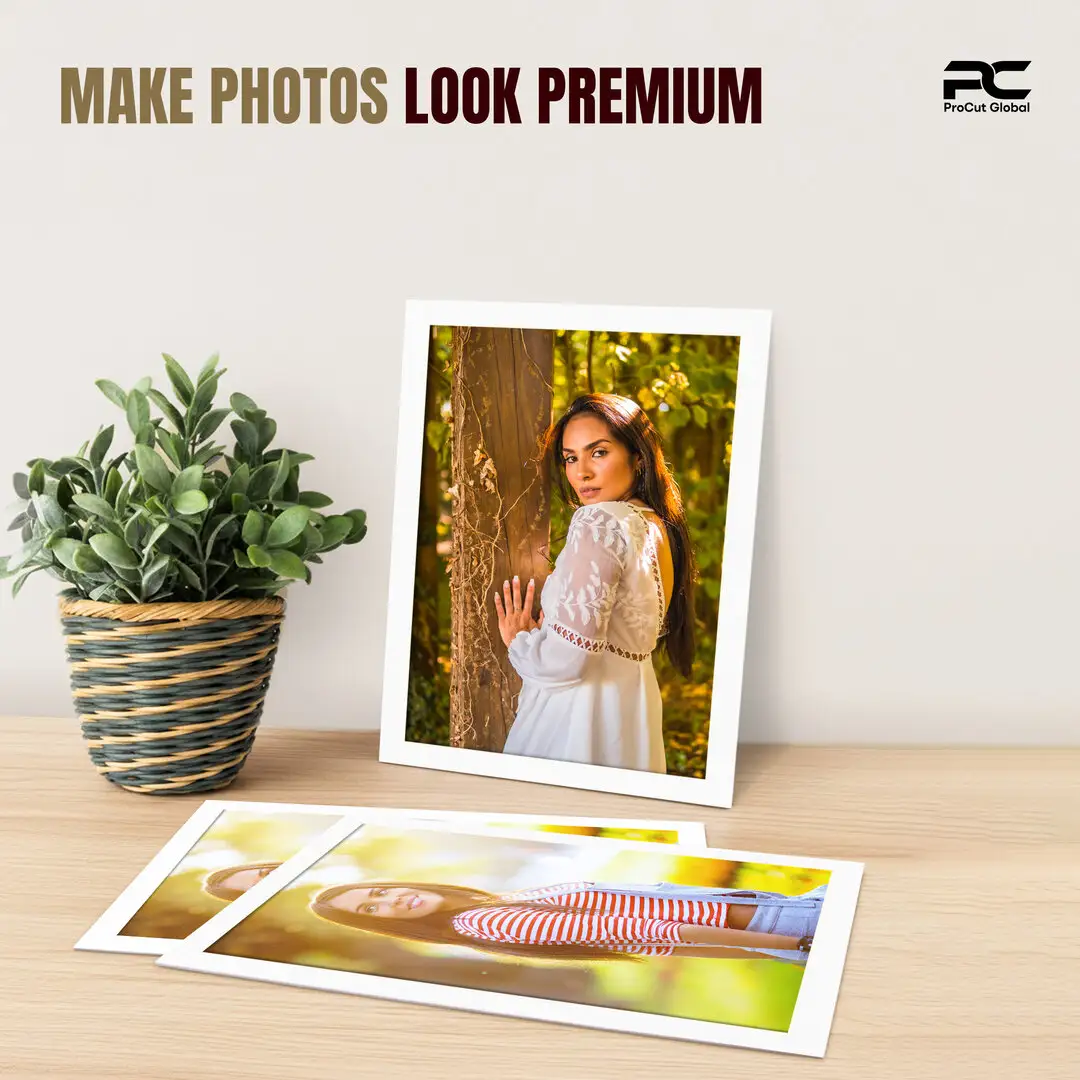 Ice White 100x70cm Picture Mount With 90x60cm Aperture | Acid-Free Mat Board For Picture Frames thumbnail 2