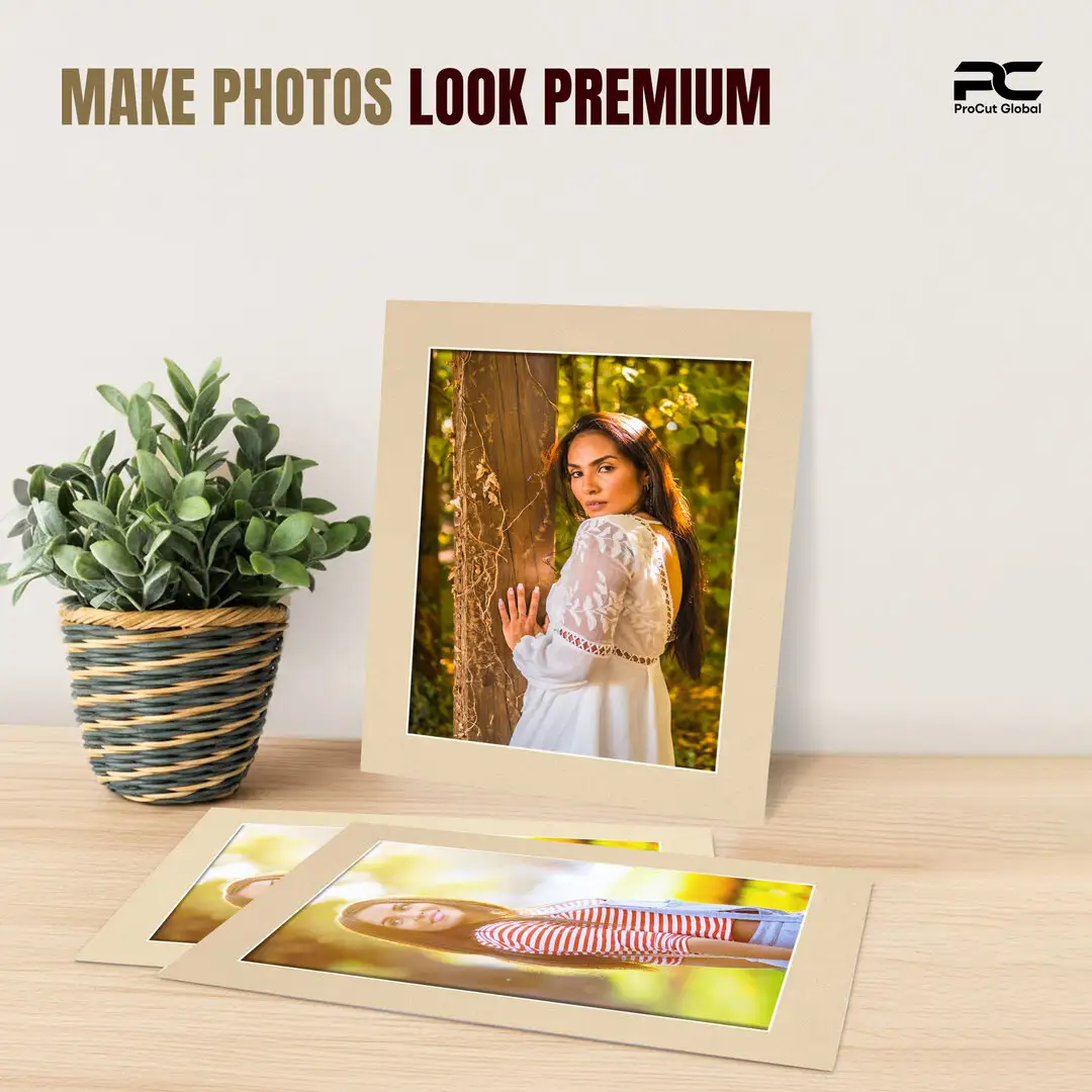 Ivory 20x16" Picture Mount With 16x12" Aperture | Acid-Free Mat Board For Photos & Artwork thumbnail 2