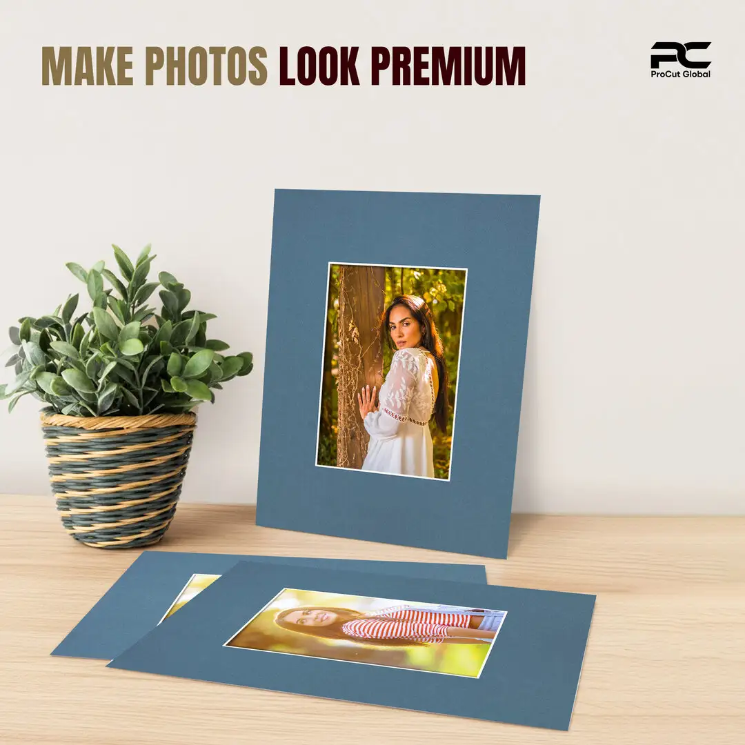 Pompador 20x16" Picture Mount With A4 Aperture | Acid-Free Mat Board For Picture Frames thumbnail 2