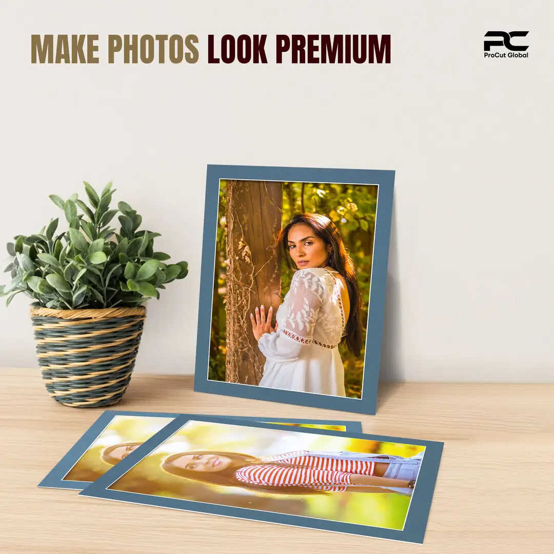 Pompador 70x50cm Picture Mount With 60x40cm Aperture | Acid-Free Picture Mount Board thumbnail 2