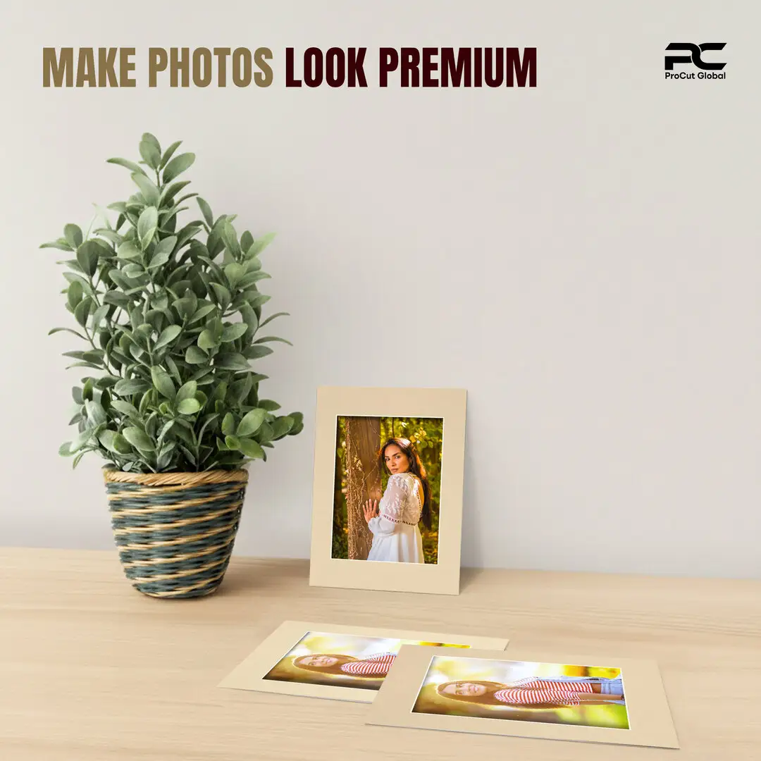 Ivory A6 Picture Mount With A7 Aperture | Acid-Free Picture Mount Board thumbnail 2