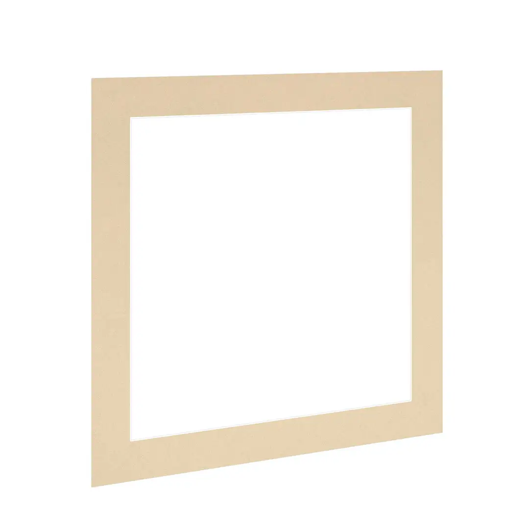 Ivory 10x10" Picture Mount With 8x8" Aperture | Acid-Free Picture Mount Board thumbnail 1