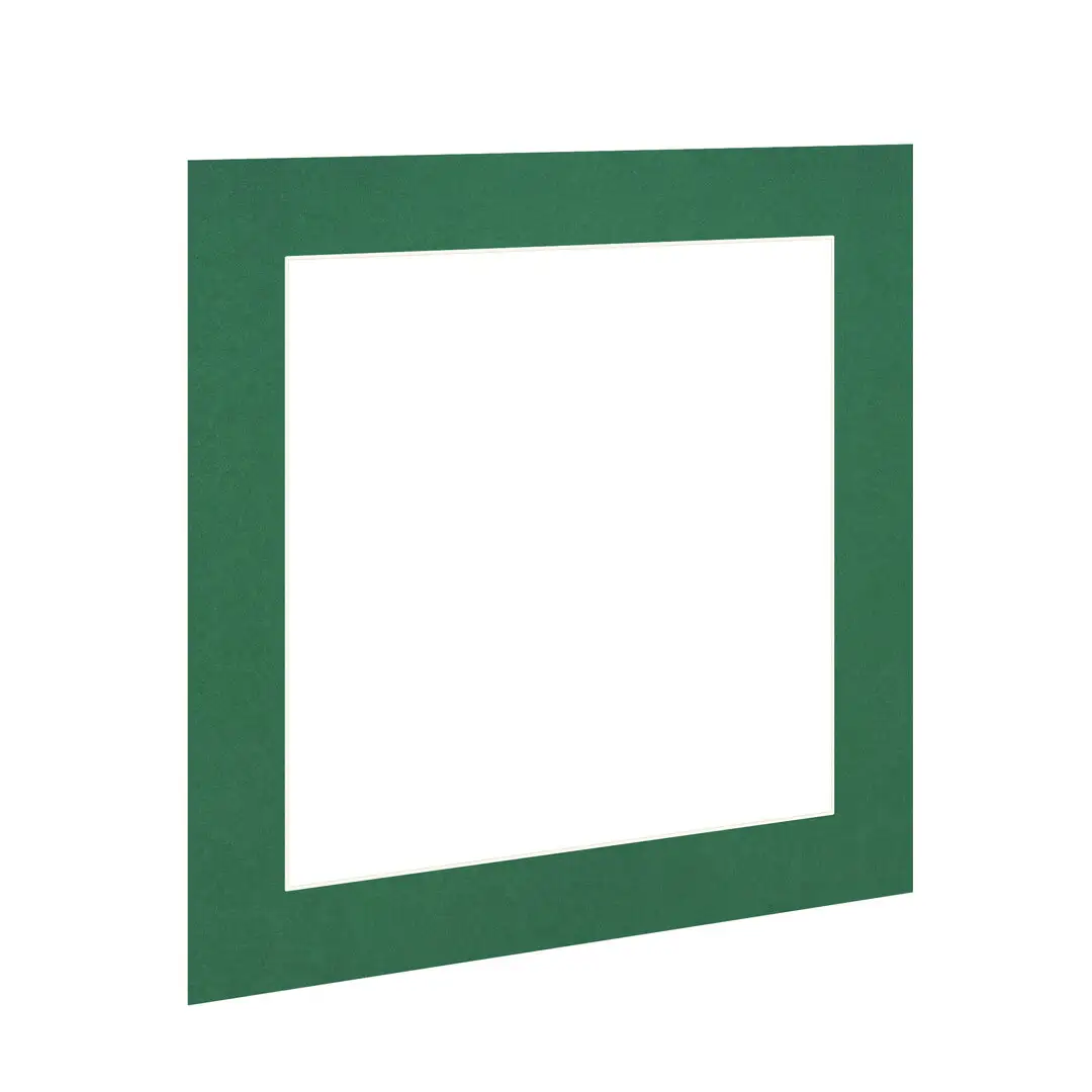 Emerald (Green) 40x40cm Picture Mount With 30x30cm Aperture | Acid-Free Mat Board For Photos & Artwork