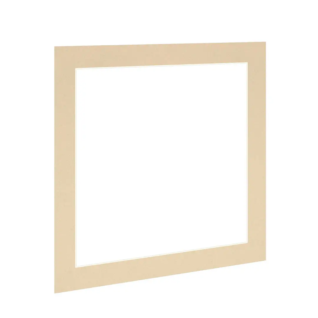 Ivory 50x50cm Picture Mount With 40x40cm Aperture | Acid-Free Mat Board For Photos & Artwork thumbnail 1
