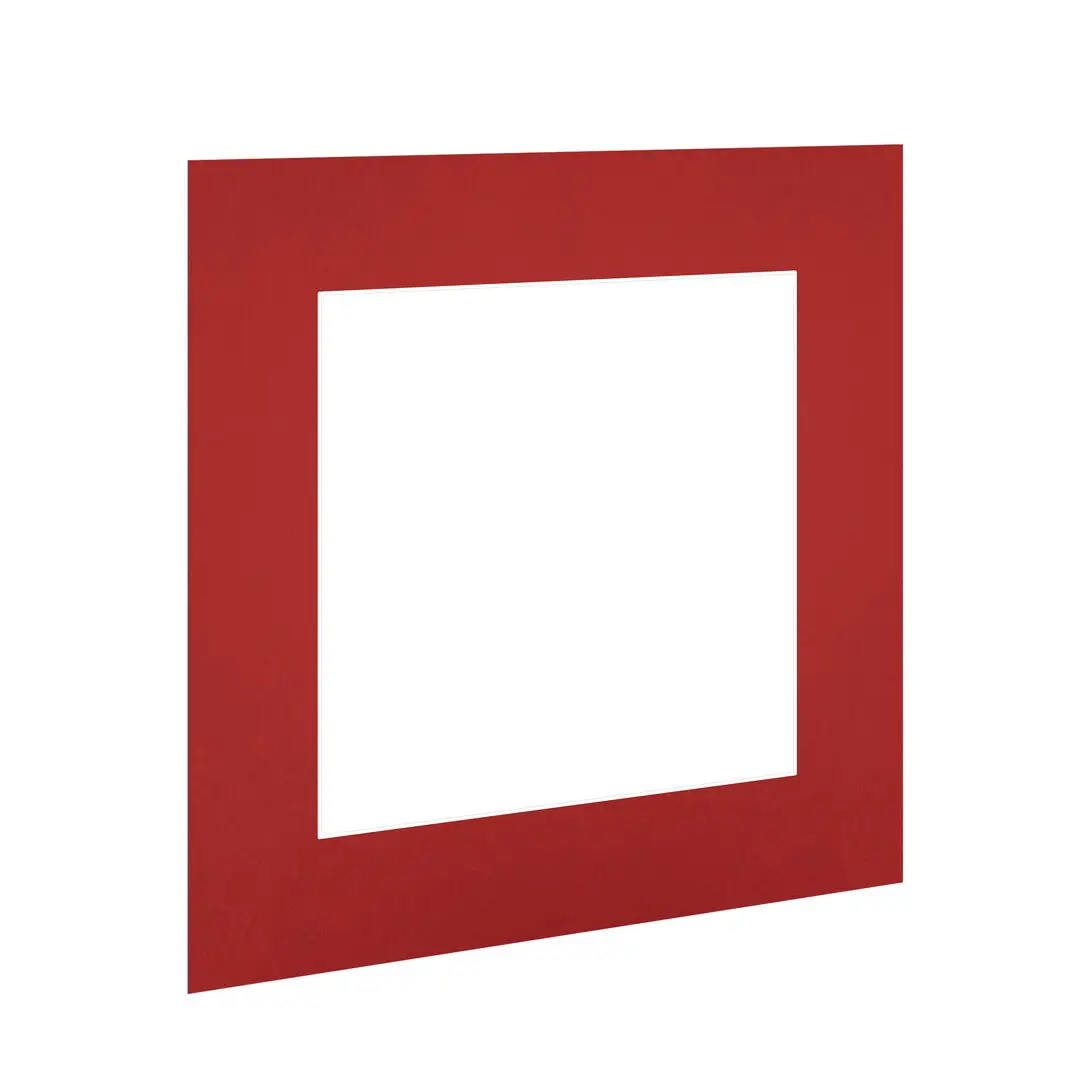 Crimson 6x6" Picture Mount With 4x4" Aperture | Acid-Free Mat Board For Picture Frames thumbnail 1