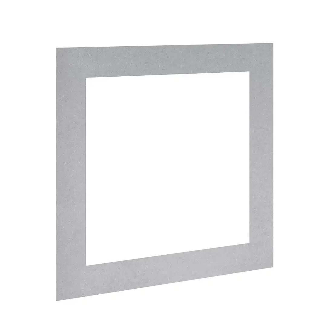 Silver 8x8" Picture Mount With 6x6" Aperture | Acid-Free Picture Mount Board