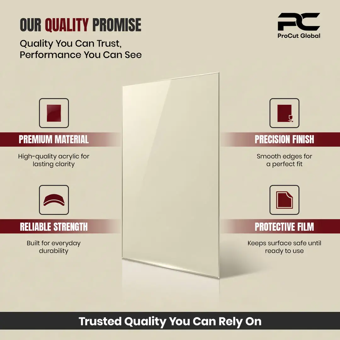 17x10" Clear Perspex Sheet For Picture Frames | Perspex Panel For DIY, Crafts & Displays thumbnail 2