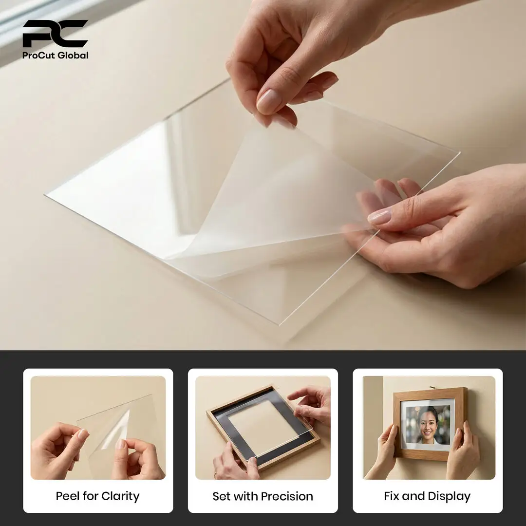 17x11" Clear Perspex Sheet For Picture Frames | Perspex Panel For DIY, Crafts & Displays thumbnail 5